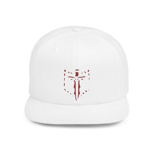 11821153387546516038_2048.jpeg Snapback Hat — Minimal Red Crusader Sword Emblem